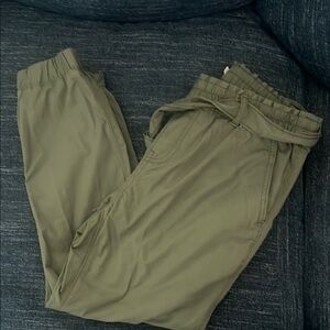 Woman Olive Green Pants